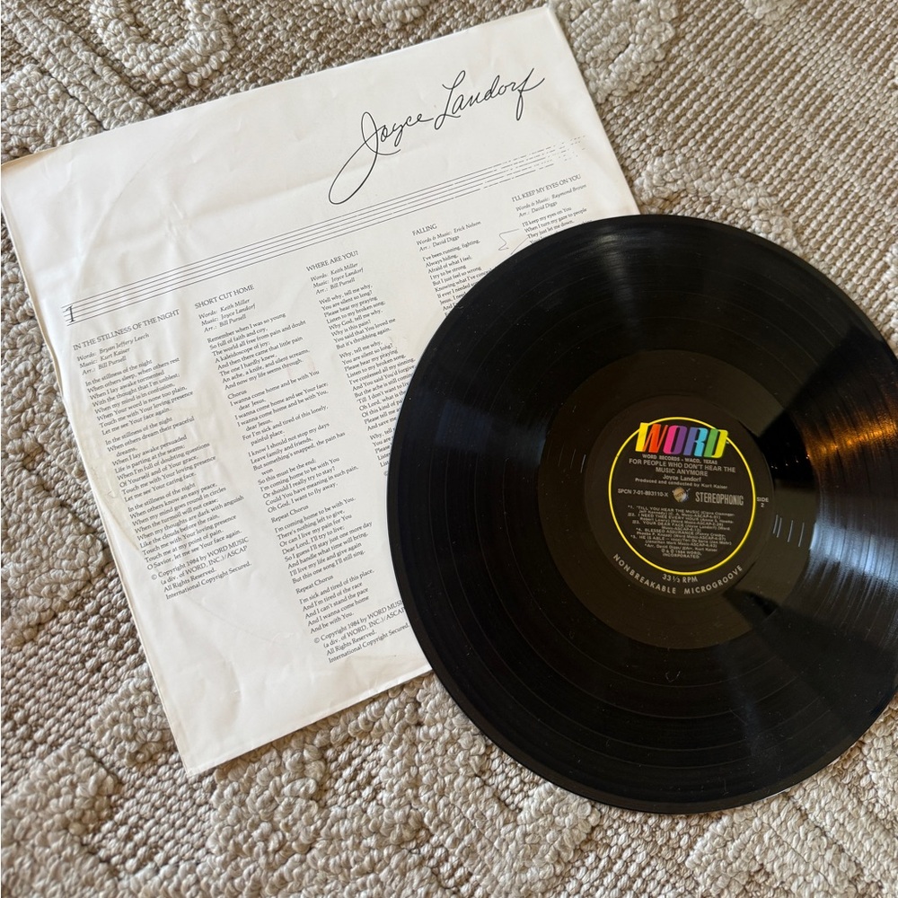 Vintage Vinyl Record Artist Christian contemporary music Joyce Landorf LP 1984